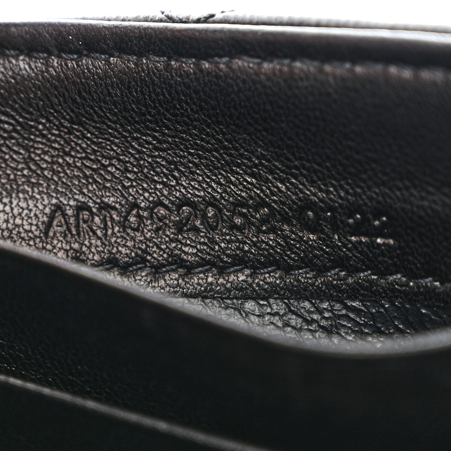 Saint Laurent Lambskin Quilted Monogram Gaby Small Envelope Wallet Black 7 of 8