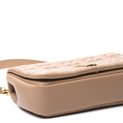 Burberry Lambskin Quilted Small Lola Bag Camel 6 of 10