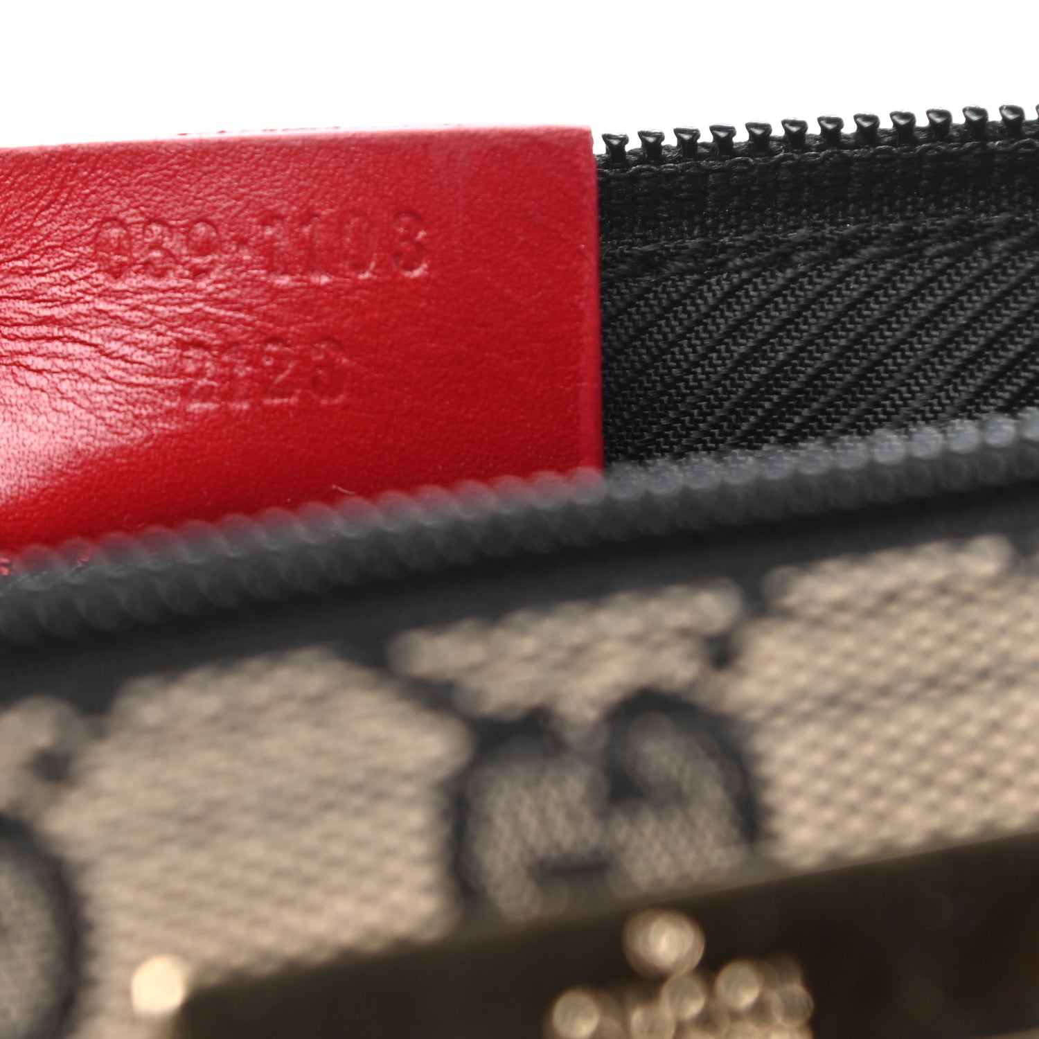 Gucci Monogram Boat Pochette Black Red 7 of 7