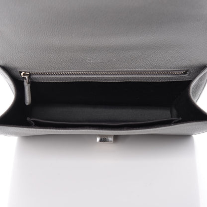 Christian Dior Grained Calfskin Medium Diorama Flap Bag Gris 5 of 10