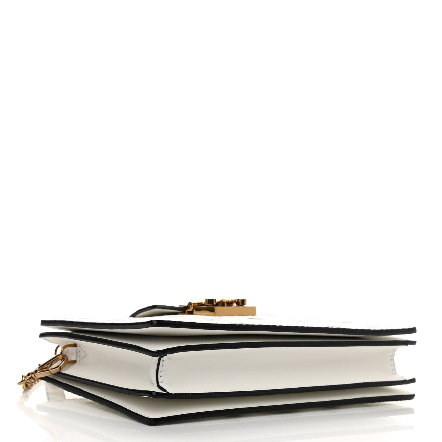 MCM Visetos Small Patricia Chain Wallet White 4 of 9