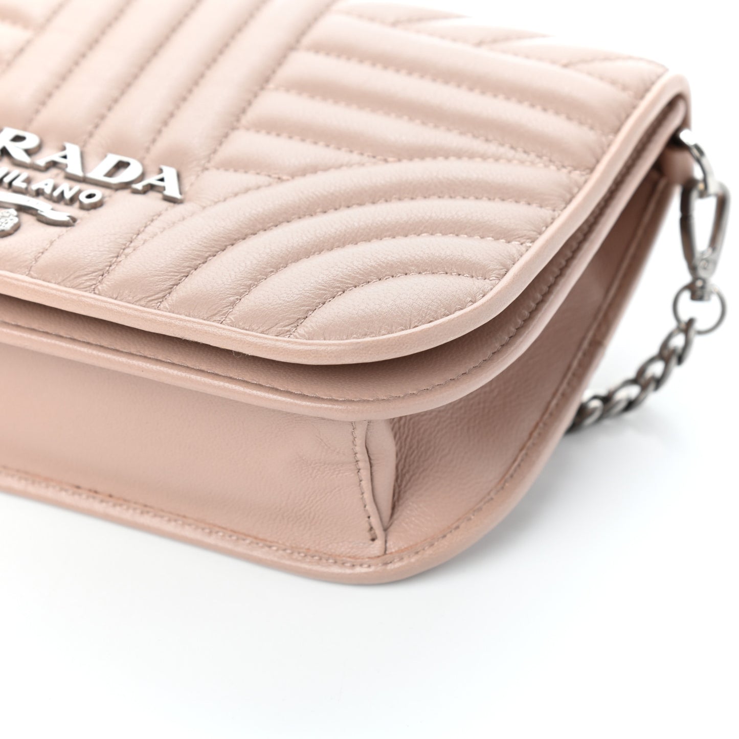 Nappa Impunture Small Diagramme Crossbody Bag Cipria