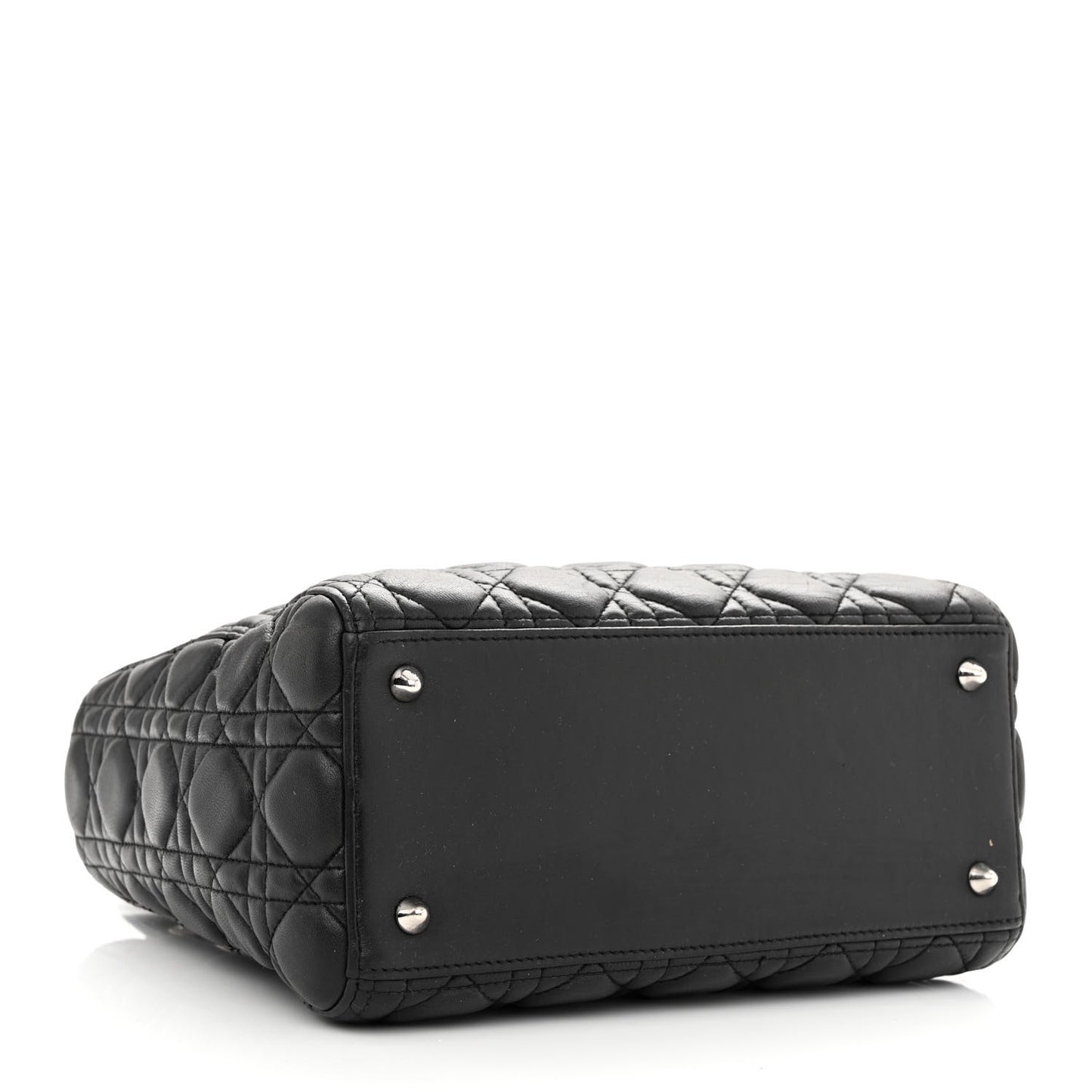 Lambskin Cannage Medium Lady Dior Black