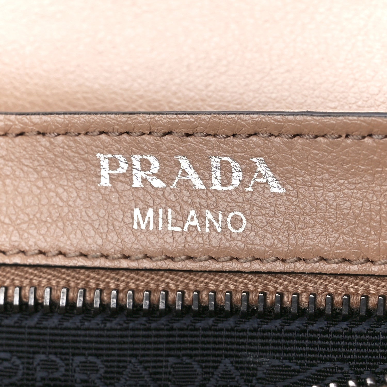 Prada Glace Calfskin Studded Crossbody Cammeo 6 of 14