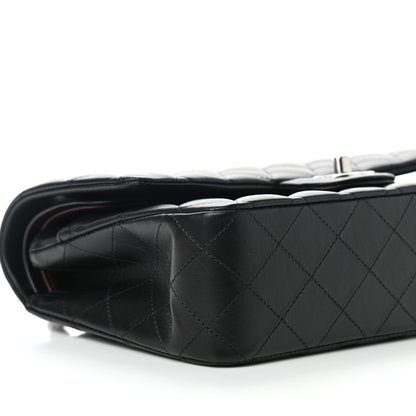 Chanel Lambskin Quilted Medium Double Flap Black 8 of 10