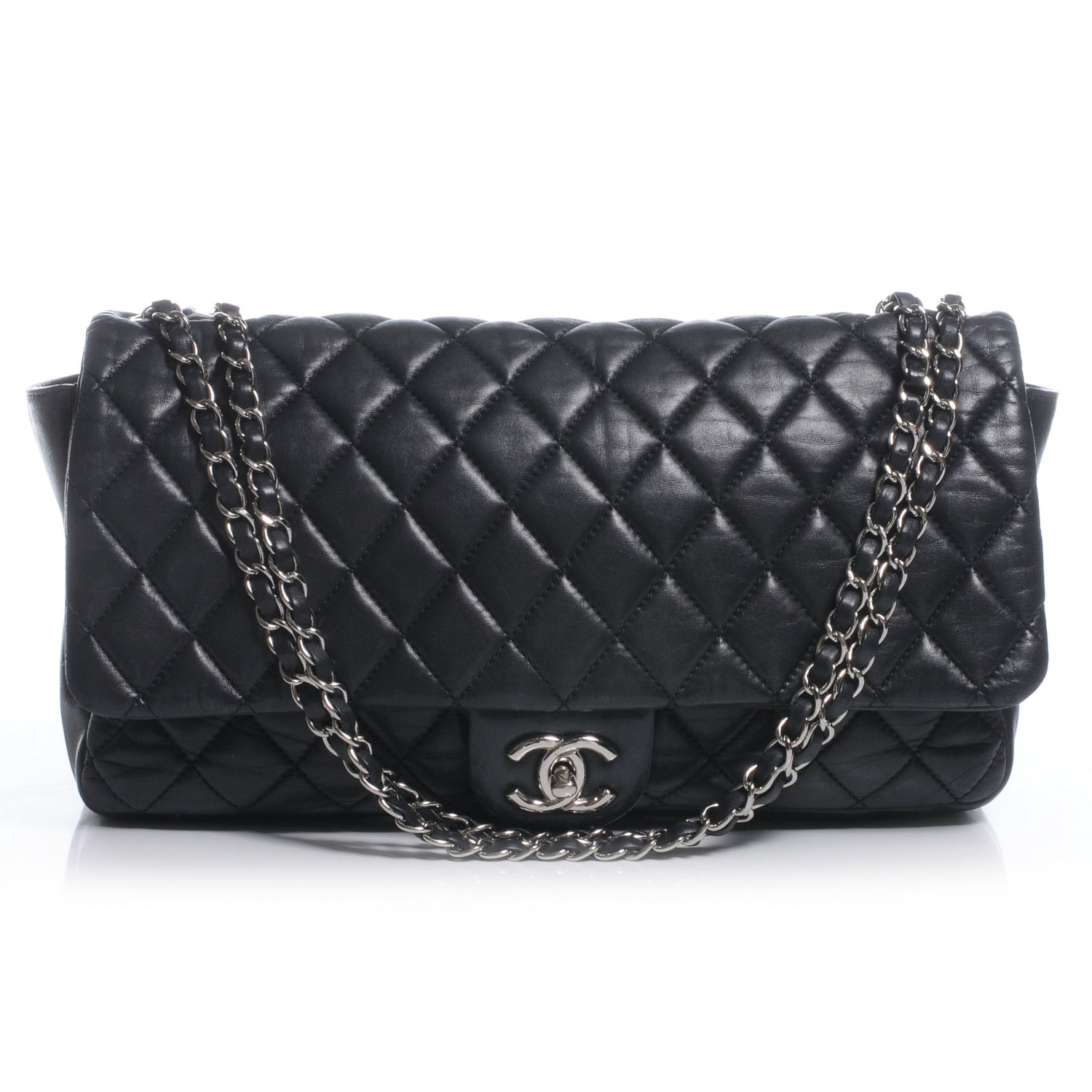 Chanel Lambskin Jumbo Coco Rain Flap Black 1 of 7