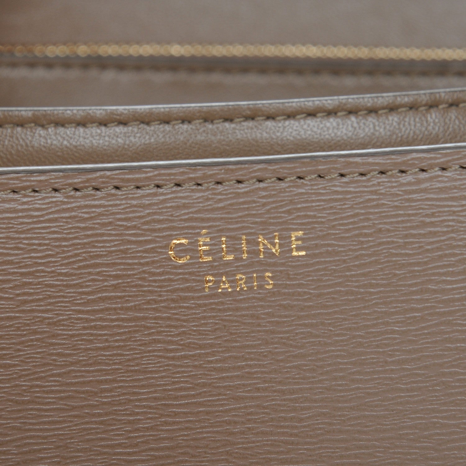 Celine Liege Calfskin Medium Classic Box Flap Bag Taupe 6 of 9