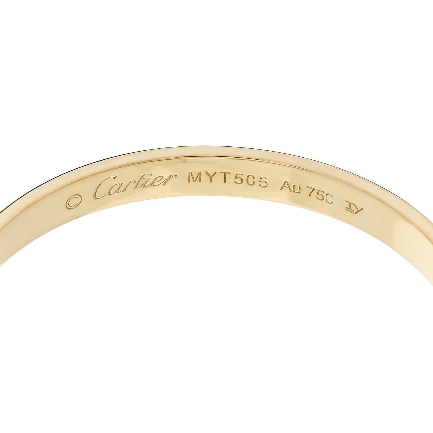 Cartier 18K Yellow Gold Large LOVE Hoop Earrings 4 of 5