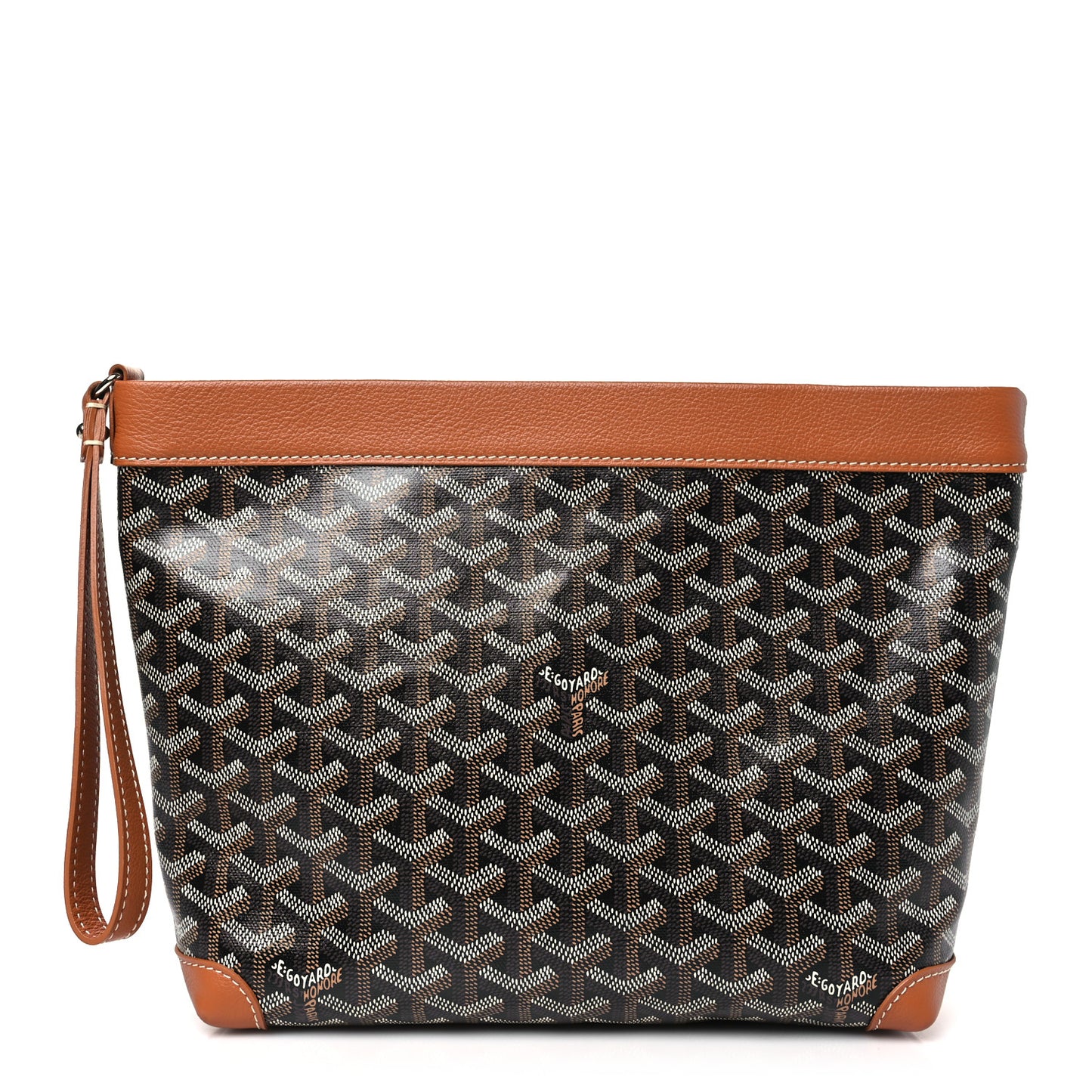 Goyardine Conti Pouch Black Gold