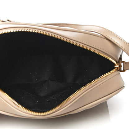 Saint Laurent Calfskin Matelasse Monogram Lou Camera Bag Dark Latte 5 of 10