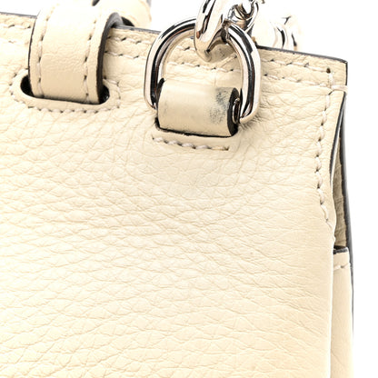Gucci Cellarius Calfskin Small Bamboo Daily Top Handle Bag Mystic White 11 of 12