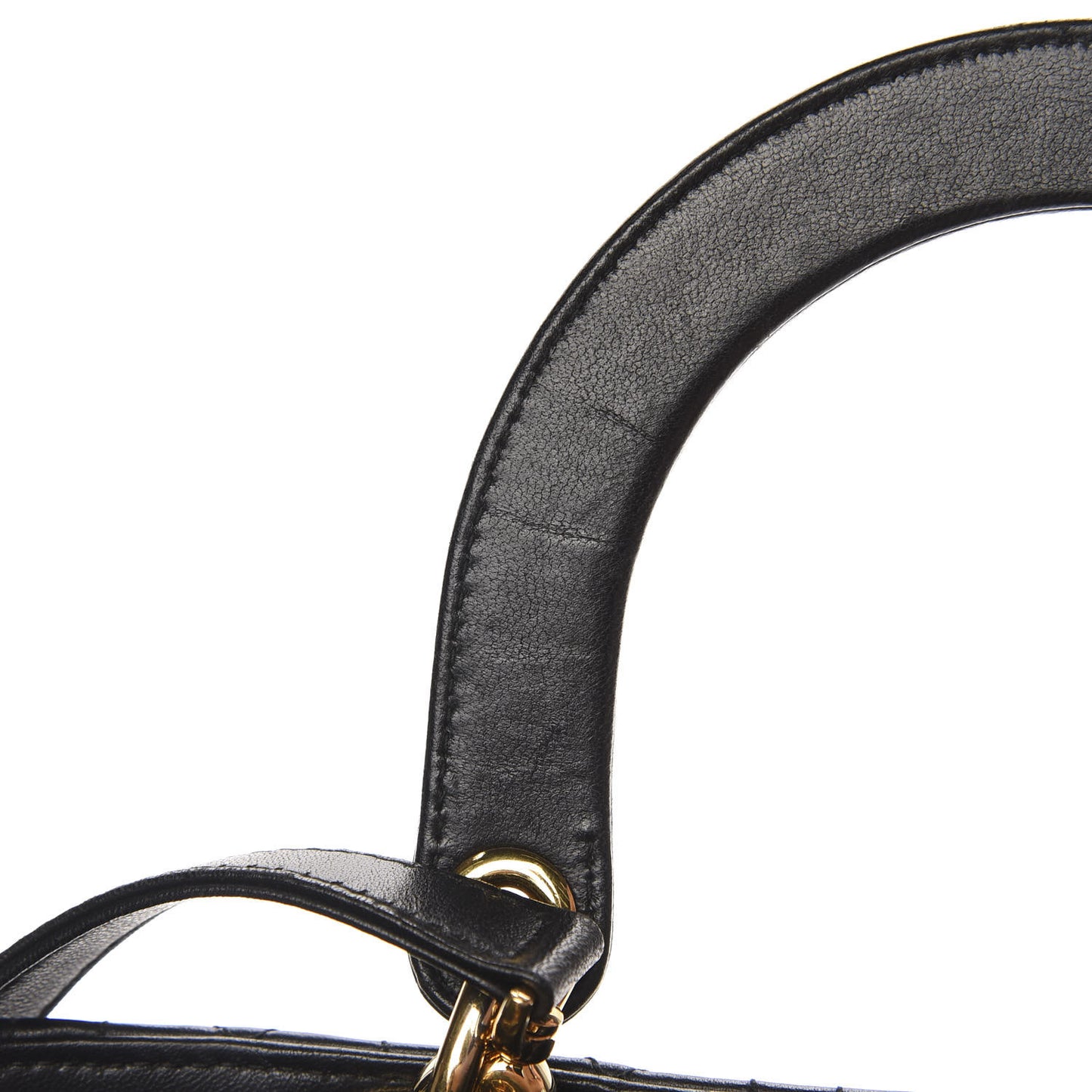 Lambskin Cannage Medium Lady Dior Black