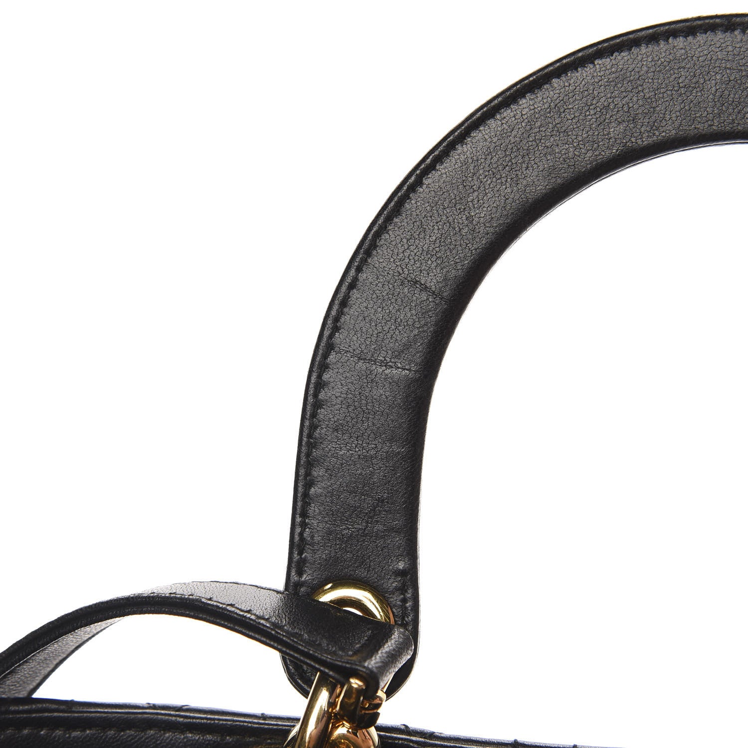 Christian Dior Lambskin Cannage Medium Lady Dior Black 7 of 13