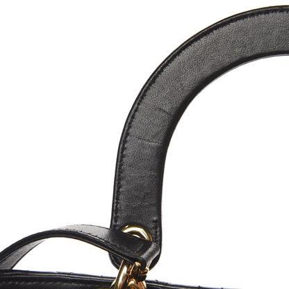 Christian Dior Lambskin Cannage Medium Lady Dior Black 7 of 13