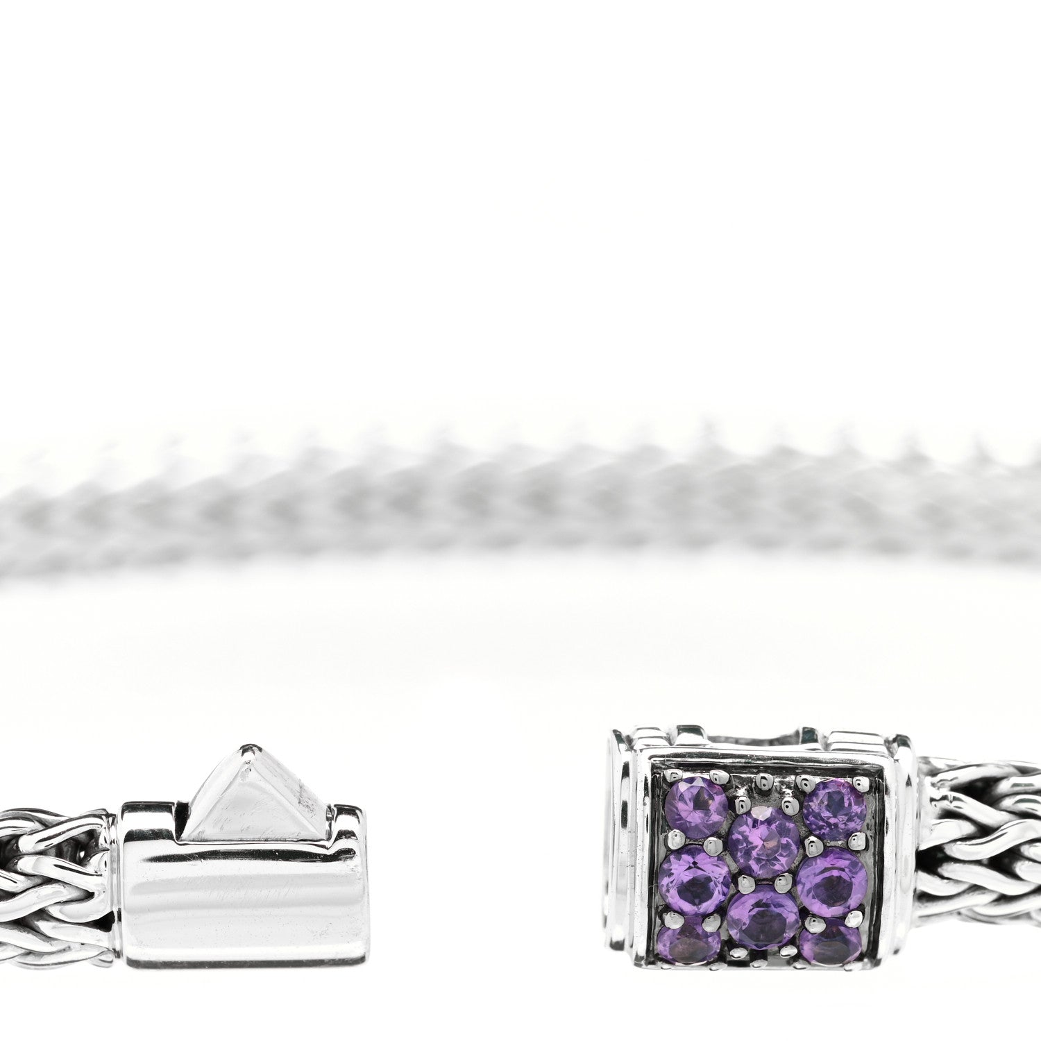 John Hardy Sterling Silver Amethyst 5mm Classic Chain Bracelet 4 of 4