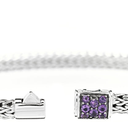 John Hardy Sterling Silver Amethyst 5mm Classic Chain Bracelet 4 of 4