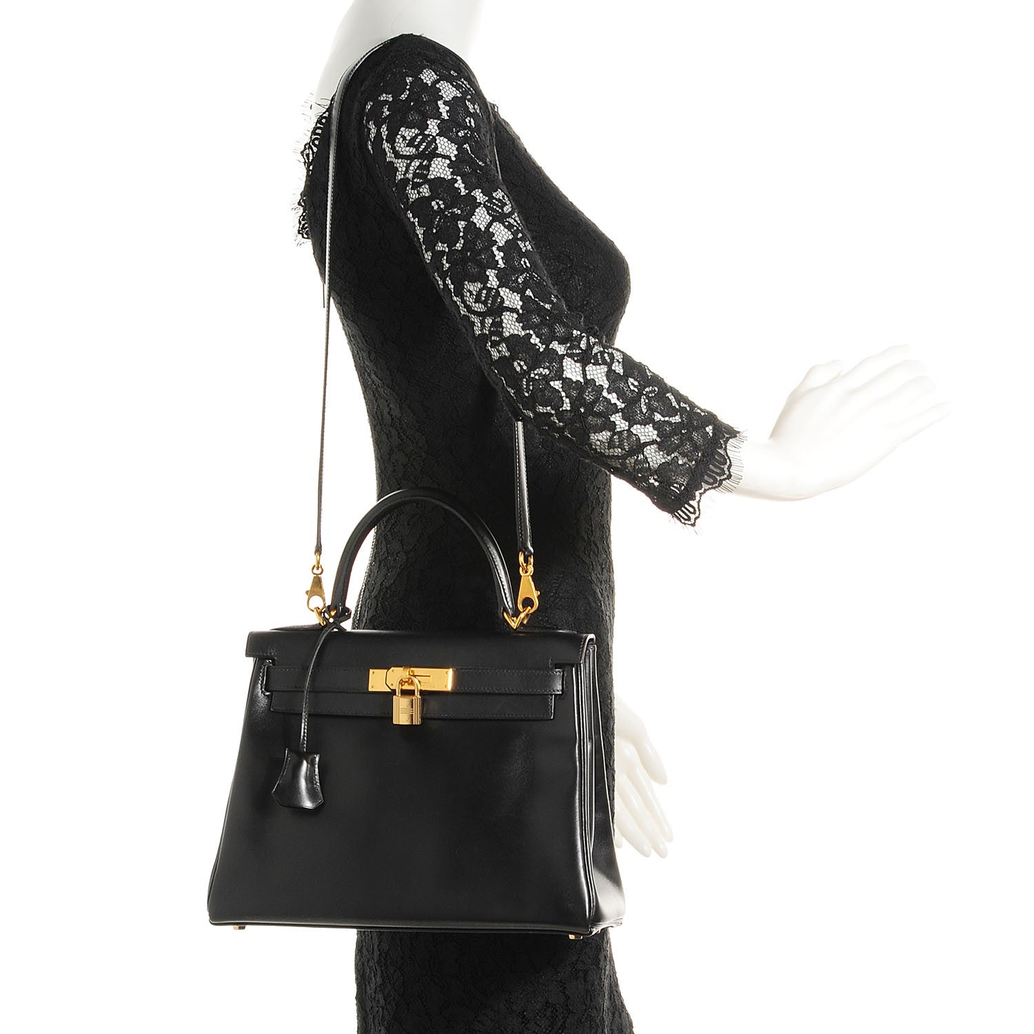 Hermes Box Kelly Retourne 28 Black 2 of 24