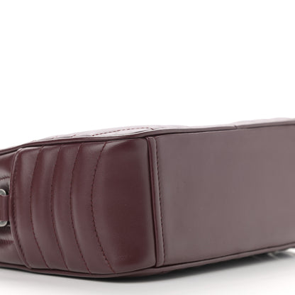 Prada Soft Calfskin Impunture Diagramme Camera Bag Granato 10 of 13