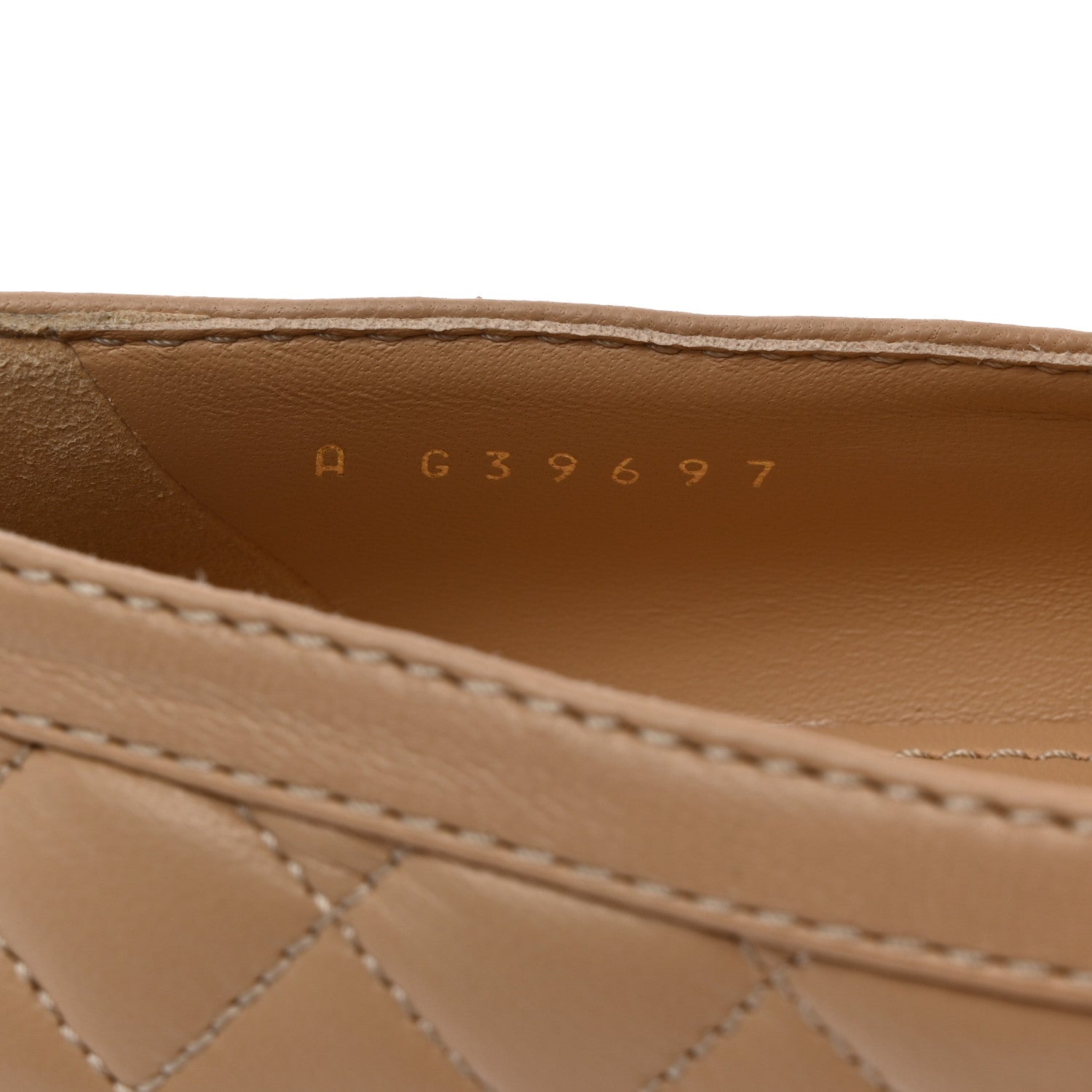 Chanel Lambskin Quilted CC Heart Loafers 38 Beige 7 of 8