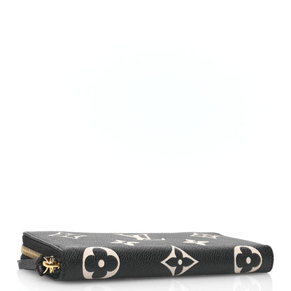 Louis Vuitton Empreinte Monogram Giant Clemence Wallet Black Beige 6 of 7