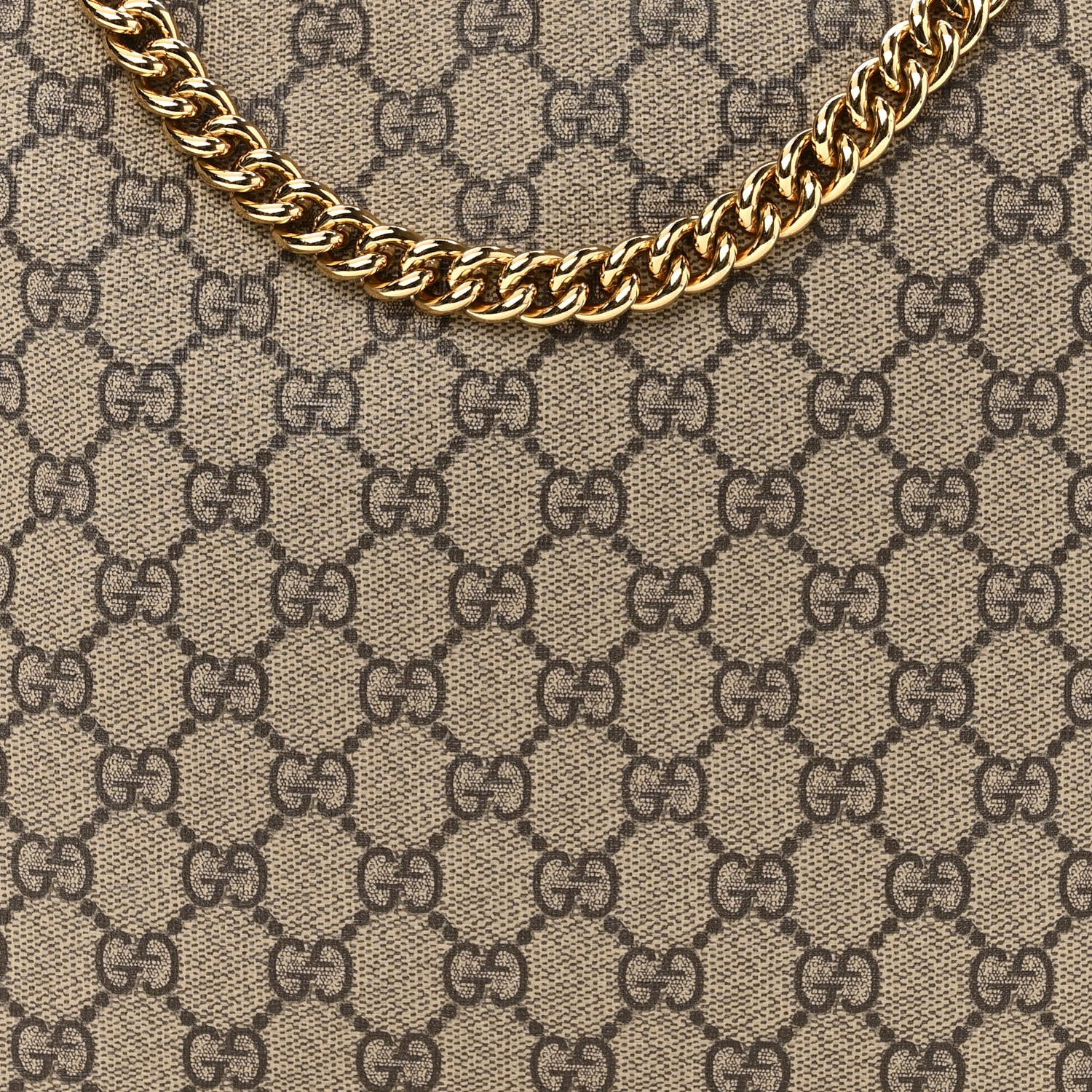 Gucci GG Supreme Monogram Large Linea A Hobo Light Brown 8 of 10