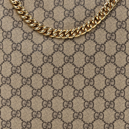 Gucci GG Supreme Monogram Large Linea A Hobo Light Brown 8 of 10
