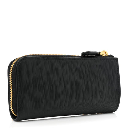 Prada Vitello Move Zip Around Keychain Black 3 of 9