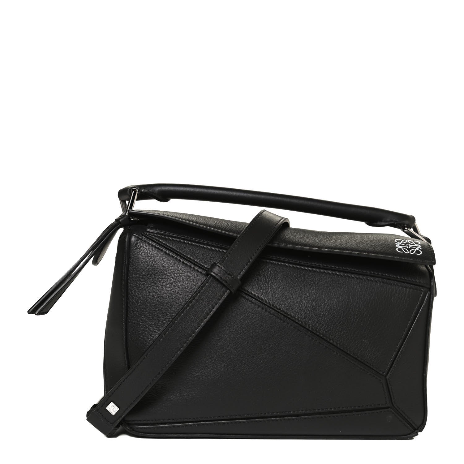 Loewe Calfskin Small Puzzle Bag Black 1 of 9