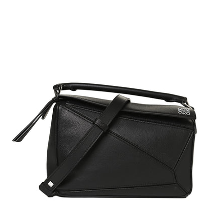 Loewe Calfskin Small Puzzle Bag Black 1 of 9