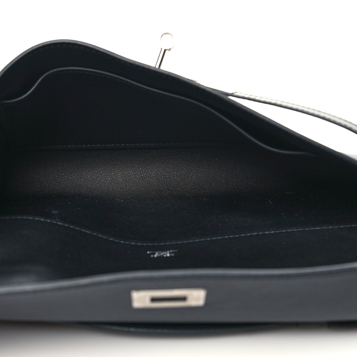 Hermes Swift Kelly Cut Clutch Pochette Black 5 of 10