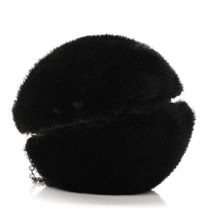 Christian Louboutin Mink Eden Vision Chain Clutch Black 4 of 11