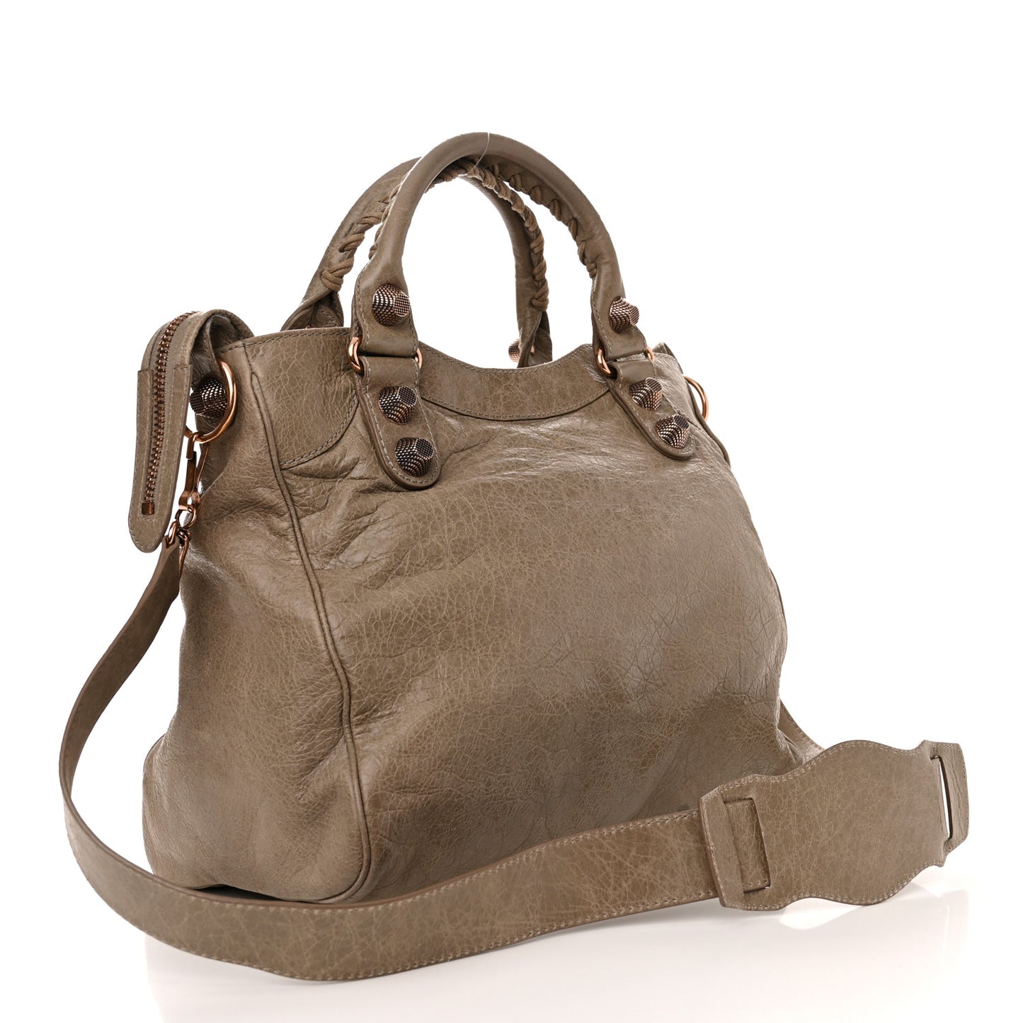 Agneau Giant 21 Rose Gold Hardware City Papyrus