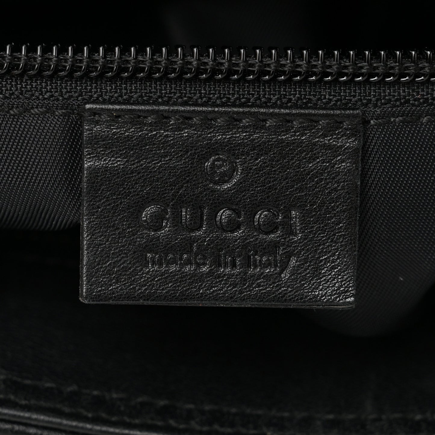 Guccissima Nylon Messenger Bag Black