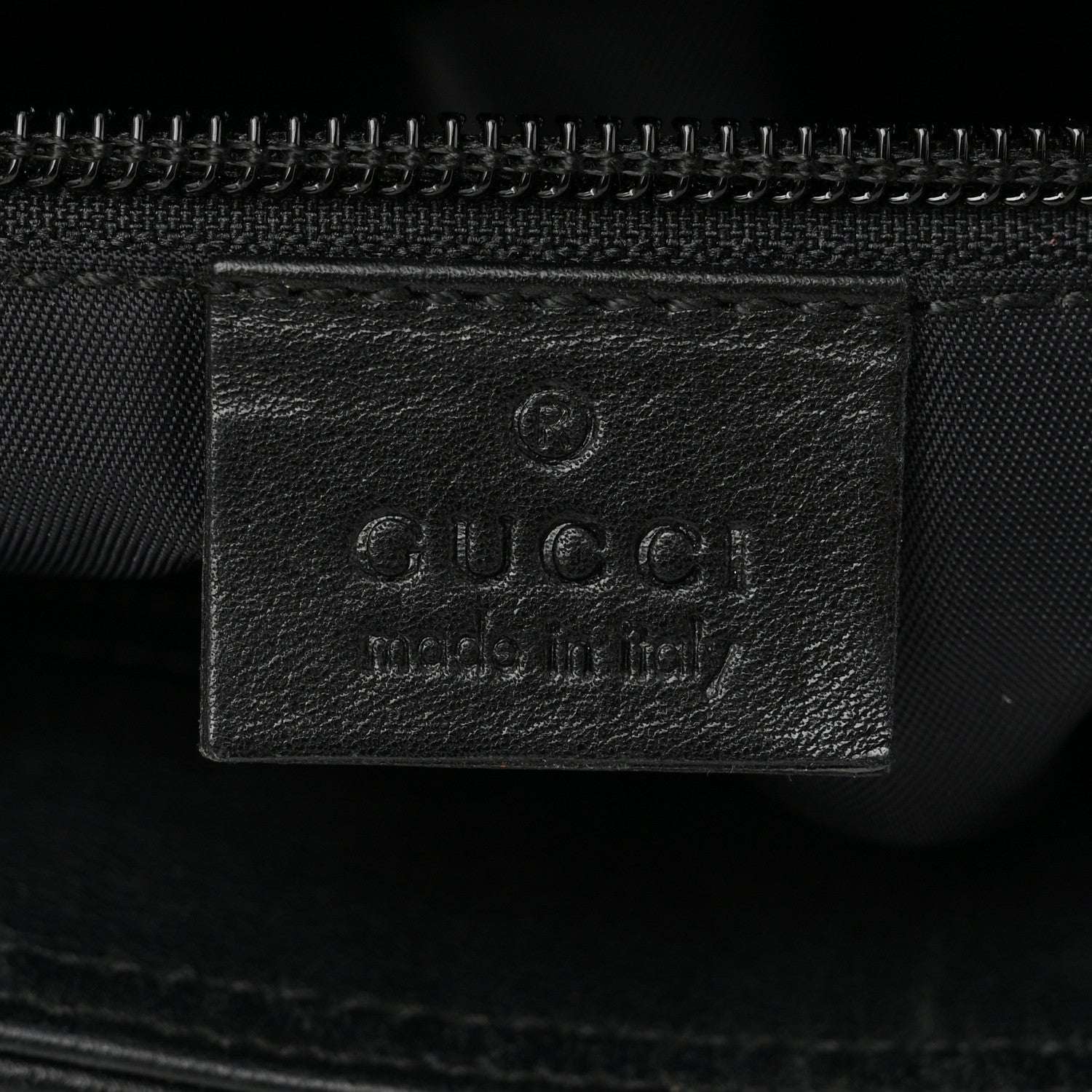 Gucci Guccissima Nylon Messenger Bag Black 6 of 10