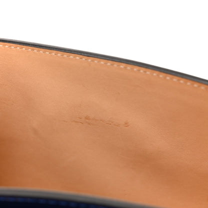 Moynat Box Calfskin Gabrielle Reporter Shoulder Bag Blue 14 of 14