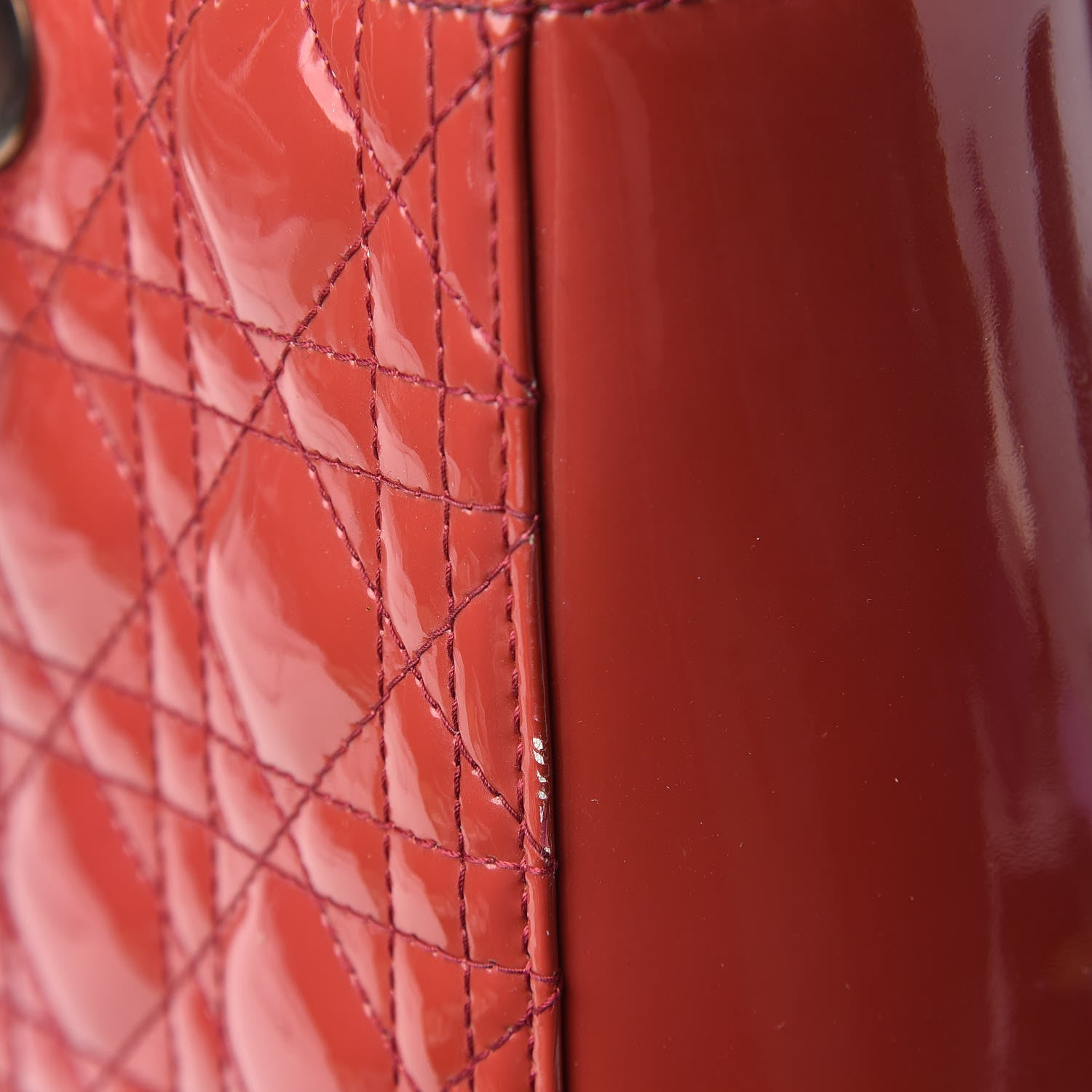 Christian Dior Patent Cannage Large Lady Dior Pink 8 of 30