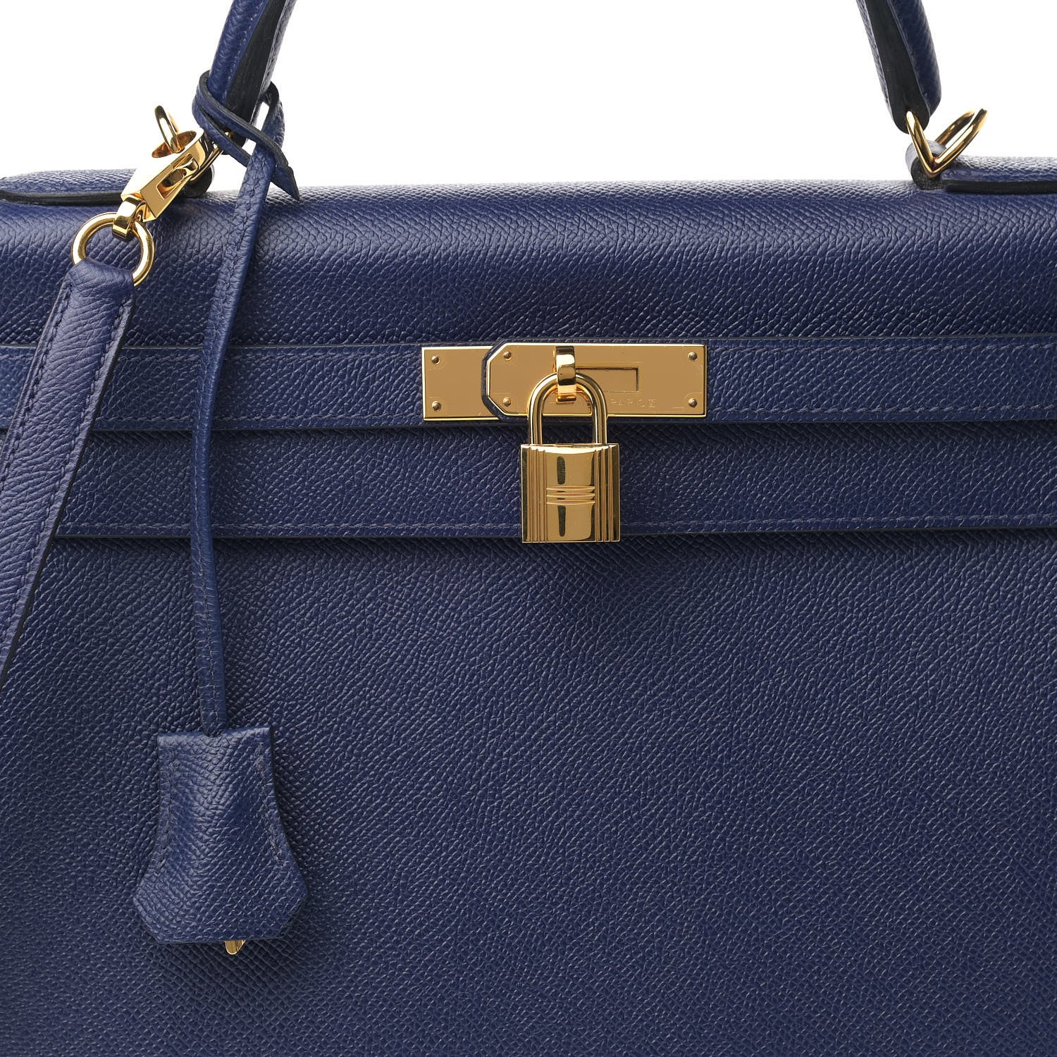 Hermes Epsom Kelly Sellier 32 Bleu Saphir 8 of 11