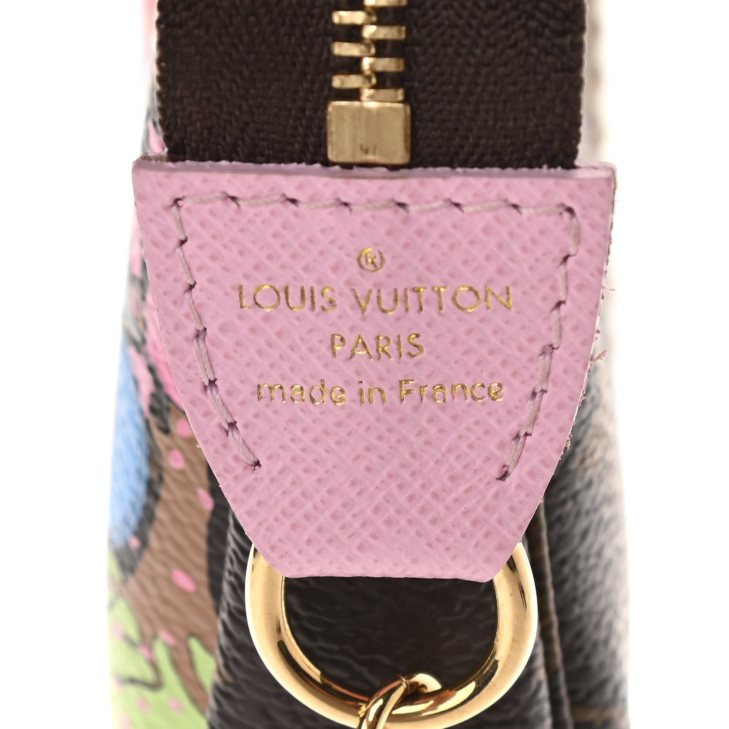 Monogram 2021 Christmas Animation Japanese Garden Mini Pochette Accessories Wisteria Pink