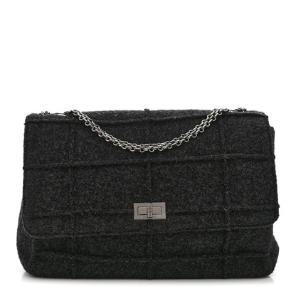 Chanel Wool Quilted 2.55 Reissue 227 Flap Grey 1 of 10