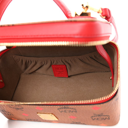 MCM Visetos Rockstar Vanity Case Cognac 5 of 8
