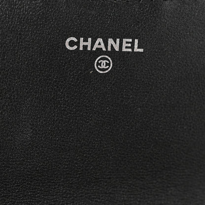 Chanel Lambskin Quilted Flap Phone Holder With Chain So Black 5 of 11