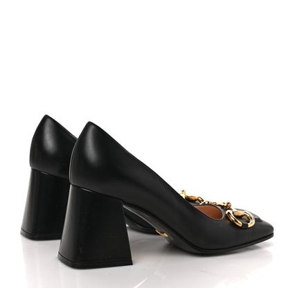 Gucci Malaga Kid Horsebit 75mm Pumps 38 Black 4 of 8