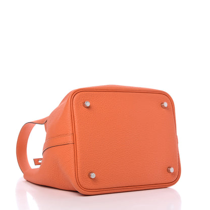 Hermes Taurillon Clemence Picotin Lock 22 MM Feu 4 of 9