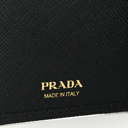 Prada Saffiano Metal Large Wallet Black 6 of 6