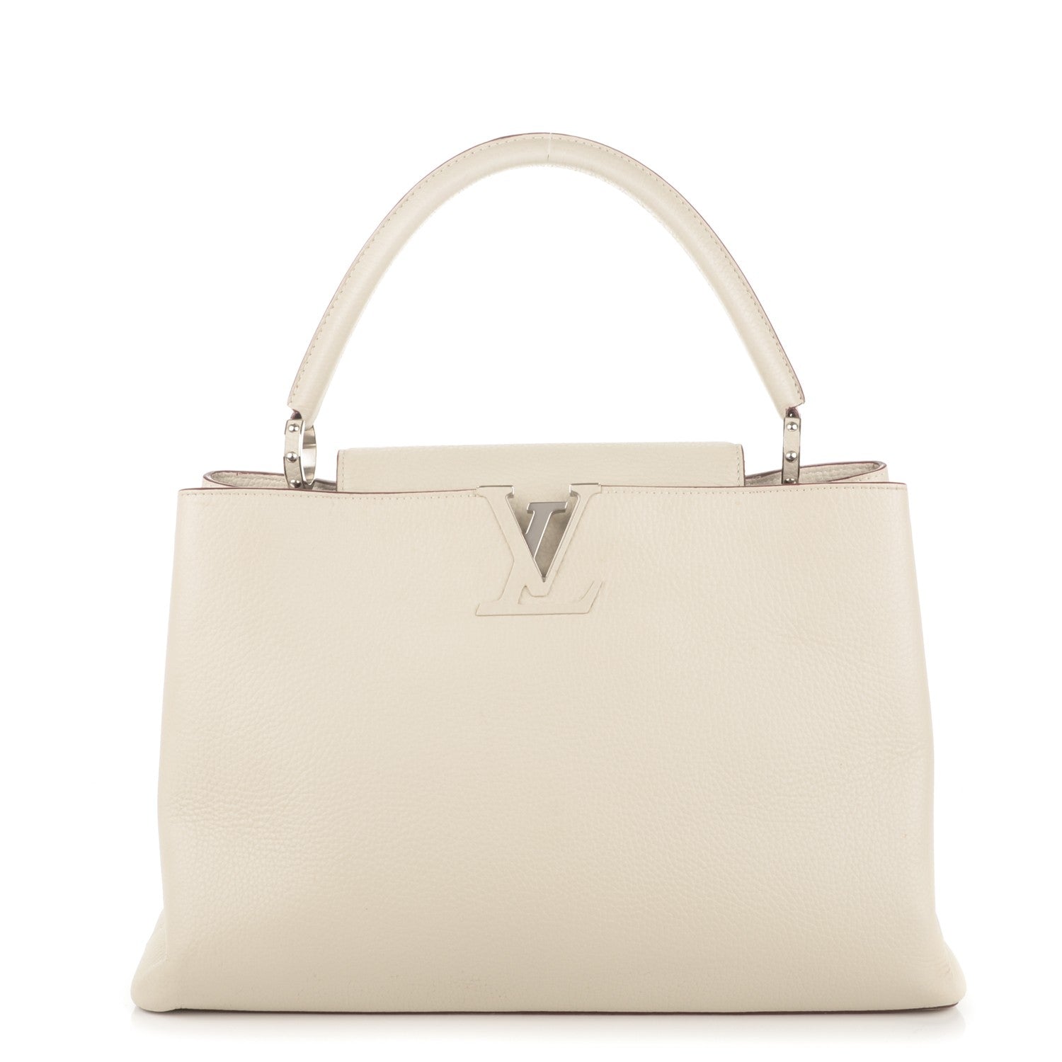 Louis Vuitton Taurillon Capucines GM Blanc Casse 1 of 7