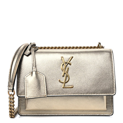 Saint Laurent Metallic Calfskin Small Monogram Sunset Gold 1 of 4