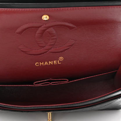 Chanel Lambskin Quilted Medium Double Flap Black 4 of 11
