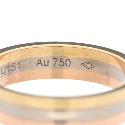 Cartier 18K Pink White Yellow Gold 4.8mm Vendome Louis Cartier Wedding Band Ring 56 7.75 5 of 6