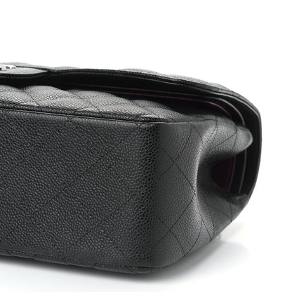 Chanel Caviar Quilted Jumbo Double Flap Black 9 of 9