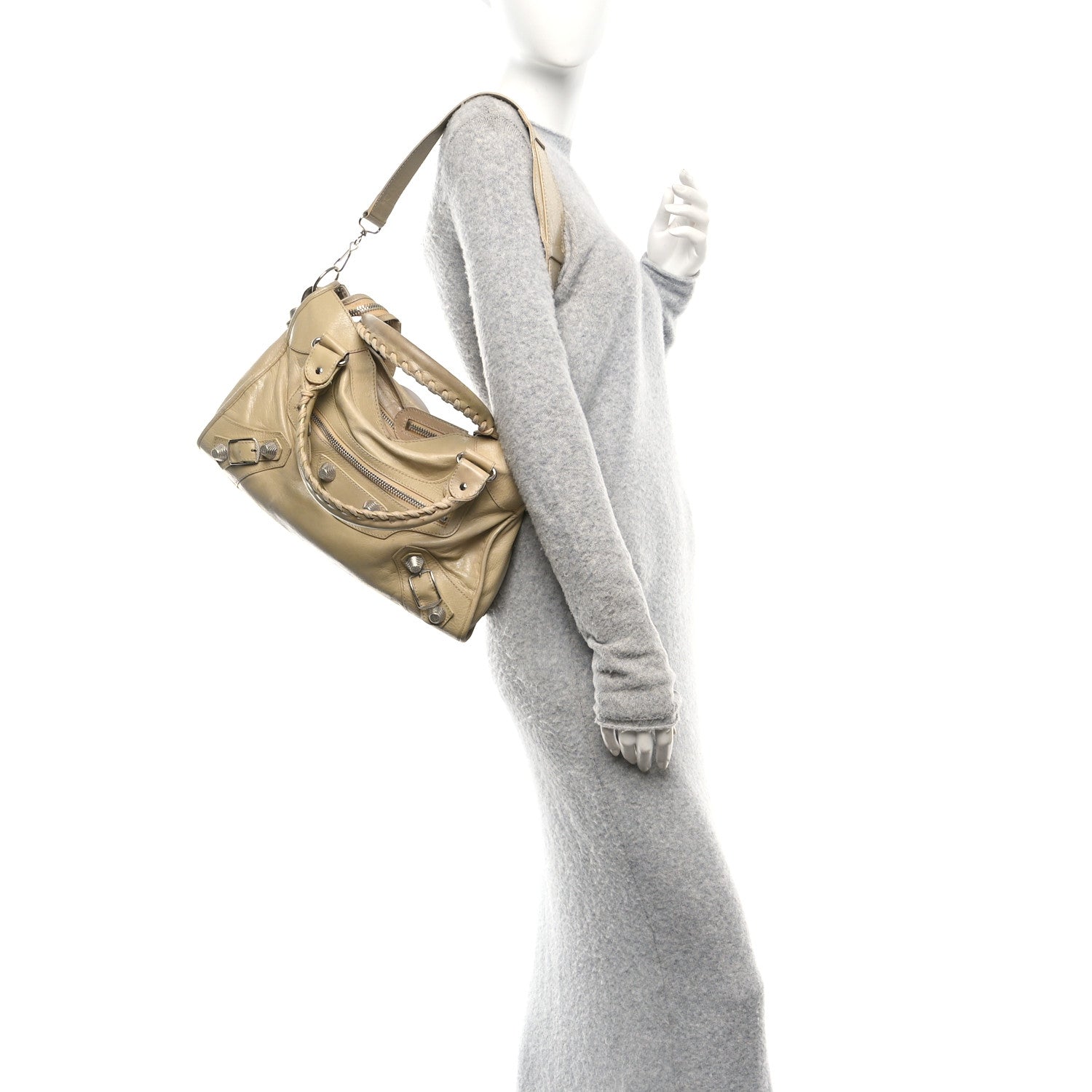 Balenciaga Agneau Giant 21 Silver Hardware City Sahara 2 of 16
